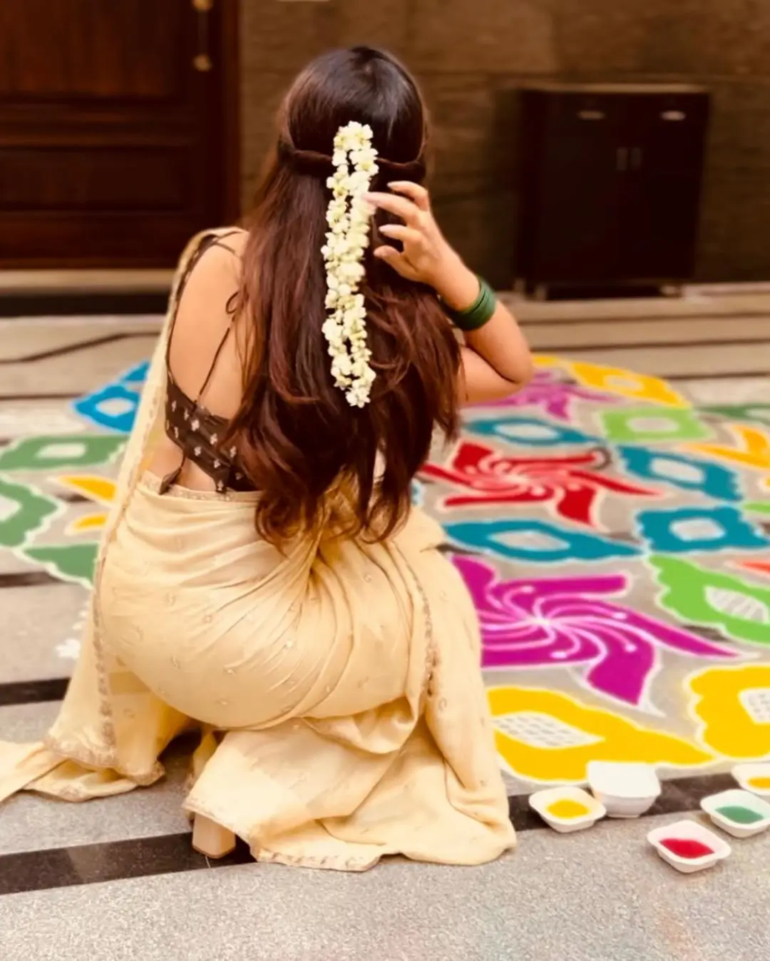 Vaishnavi Chaitanya In South Indian Traditional White Saree Red Blouse